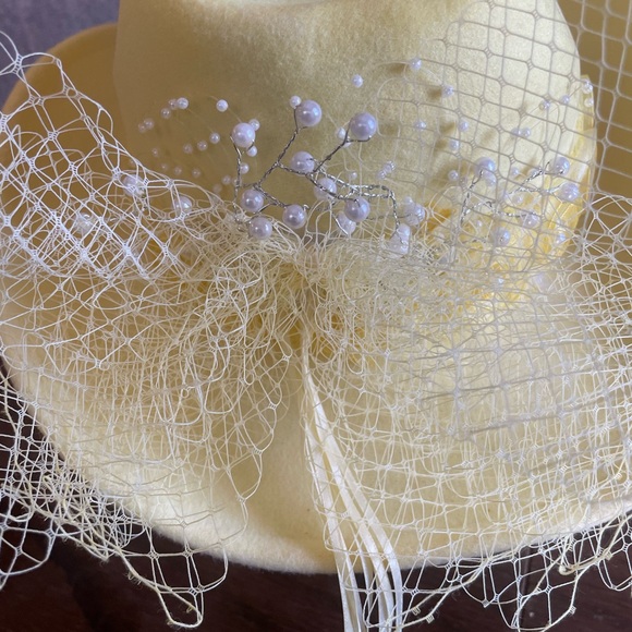 Yellow Cowboy Hat with Floral Band - Picture 4 of 7